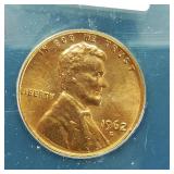 1962 D PENNY 1C MS64RD ANACS