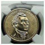 2008 P Monroe $1 MS65 NGC First Day of Issue