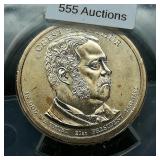 2012 P Arthur $1 MS67 ANACS First Day of Issue