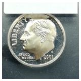 2001 S Dime 10c PR70 ICG DCAM Silver