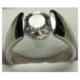 2 Ct Round Brilliant Diamondite Sterling Ring