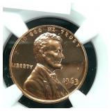 1963 PENNY 1C PF68RD NGC