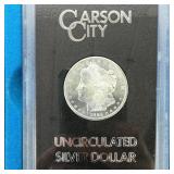 1885 CC Morgan Silver Dollar $1 Uncirculated Nixon