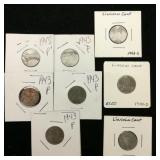 (8) 1943 Steel Pennies 1c