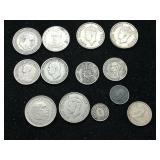 3.85 oz of 1920s-50s International Coins