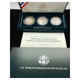 US Veterans Commemorative Silver Dollars Set