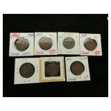 (7) 1900s Canadian Large Cents