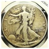 1939 S Walking Liberty 50c