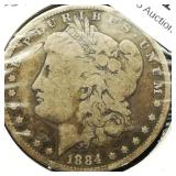 1884 Morgan Silver Dollar $1