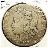 1882 S Morgan Silver Dollar $1