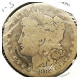 1882 S Morgan Silver Dollar $1