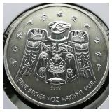 2009 Canada $5 Silver Coin Phoenix 1 t oz.