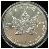 1997 CANADA $5 SILVER COIN MAPLE LEAF