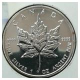 2007 CANADA $5 SILVER COIN MAPLE LEAF