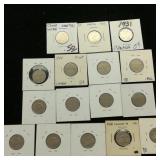 (16) 1930s Canadian Nickels