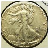 1947 D Walking Liberty 50c