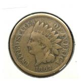 1862 Indian Head Penny 1c VG CoinSnap