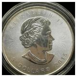 2015 CANADA $5 SILVER COIN MAPLE LEAF