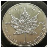 2013 CANADA $5 SILVER COIN MAPLE LEAF