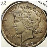 1922 Peace Dollar $1