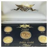 2000 24Kt Gold Plated US Coin Set