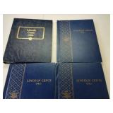 (4) Partial 1941-1970s Wheat Penny Books