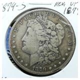 1879 S Morgan Silver Dollar $1 F CoinSnap Rev of 1