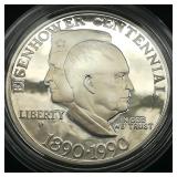 1990 US Commemorative 90% Silver Dollar