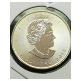 2015 Canadian Five Dollar Silver Round $5