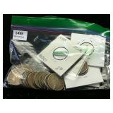 1940-60s Mexican Coins 4.25 oz w a few sleeves