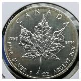 2013 Canada $5 Silver Maple Leaf 1 t oz.