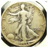 1934 D Walking Liberty 50c