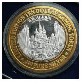 .999 Pure Silver Ten Dollar Gaming Token