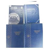(4) Canadian Nickel Books Pre1966 (170+/- Coins)