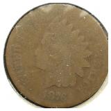 1876 Indian Head Penny 1c