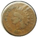 1868 Indian Head Penny 1c VG CoinSnap