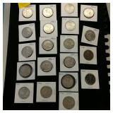 (20) 1934-47 Walking Liberty Halves 50c ($10)
