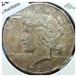 1935 S Peace Dollar $1 Rev 3 Rays