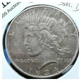 1934 D Peace Dollar $1 Small D