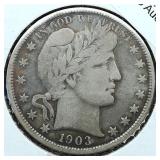1903 Barber Half Dollar 50c