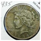 1935 Peace Dollar $1
