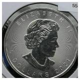 2021 Canada $5 Silver Maple Leaf 1 t oz.