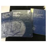 (3) 1964-1985 Kennedy Half Dollar Books 105 Coins