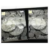 (2) Kennedy Half Dollar Books (43 Coins)
