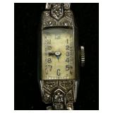 Ladies Diamond Rope Band Watch 18k