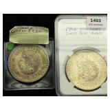 1947 & 1948 Cinco Pesos 90% Silver 3.47oz wSleeves