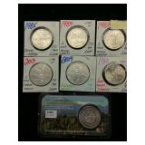 (7) Mexican Silver Linertads .999 Silver 8.7oz