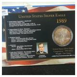 1989 United States Silver Eagle .9993