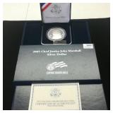 2005 Chief Justice John Marshall Silver Dollar