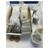 Flat of Mixed Mexican Coins 6.6 lbs w sleeves